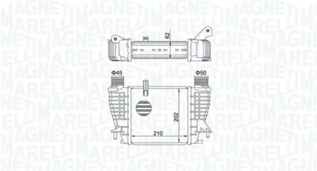 RENAULT Інтеркулер Clio III,Modus,Nissan Cube,Juke Note,NV200 1.5dCi 05- MAGNETI MARELLI 351319204710
