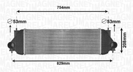 SUZUKI Інтеркулер Grand Vitara II 1.9DDiS 05- MAGNETI MARELLI 351319205180