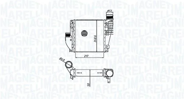CITROEN Інтеркулер C4 II, Grand Picasso, C4 Picasso, Peugeot 308 1.2/2.0HDI MAGNETI MARELLI 351319205330 (фото 1)