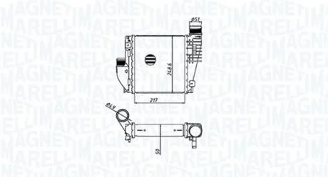 CITROEN Інтеркулер C4 II, Grand Picasso, C4 Picasso, Peugeot 308 1.2/2.0HDI MAGNETI MARELLI 351319205330
