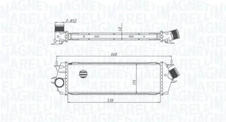 RENAULT Інтеркулер Trafic II 2.0/2.5dCi 01-, Opel Vivaro MAGNETI MARELLI 351319205340