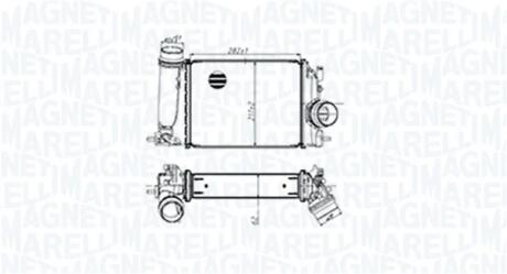 RENAULT Інтеркулер Grand Scenic IV, Kadjar, Megane IV, Talisman, Nissan Qashqai II, X-Trail 1.2/1.5dCi/1.6 MAGNETI MARELLI 351319205480