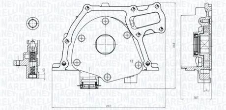 Масляний насос MAGNETI MARELLI 351516000017