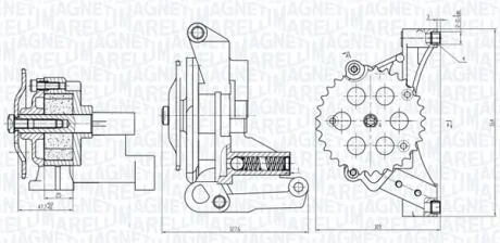 Масляний насос MAGNETI MARELLI 351516000032