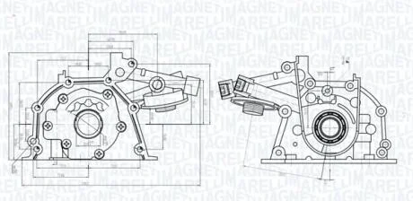 RENAULT помпа мастила Clio, Kangoo 1,0-1,2 01- MAGNETI MARELLI 351516000046