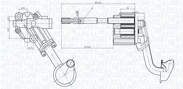 VW помпа мастила GOLF,VENTO 2.0 92-97 MAGNETI MARELLI 351516000058 (фото 1)