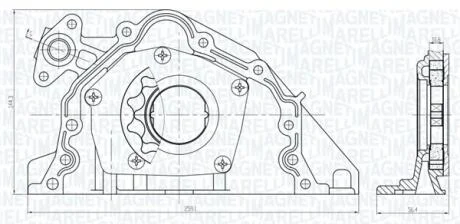 CITROEN помпа мастила C4/5/8,Evasion,Jumpy,Fiat Scudo,Peugeot MAGNETI MARELLI 351516000067