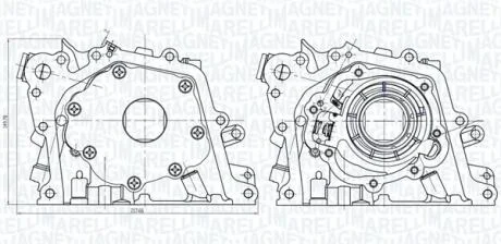 FORD Помпа масла C-Max/Focus/Kuga 1,5-1,6EcoBoost 10- MAGNETI MARELLI 351516000075