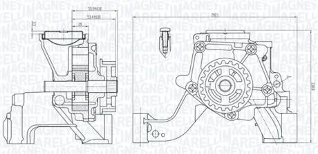 Помпа оливи FORD 1.0 EcoBoost 12- MAGNETI MARELLI 351516000081