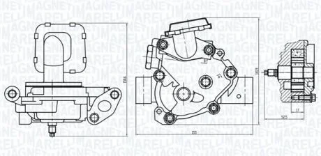 TOYOTA Оливний насос HIGHLANDER 2.4 00-, CAMRY 2.4 01-, RAV 4 II 2.4 03-, RAV 4 III 2.4 05- MAGNETI MARELLI 351516000091