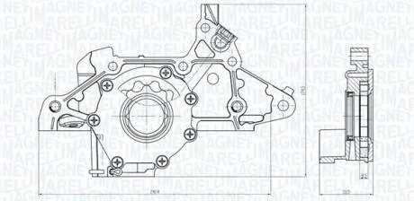 KIA Оливний насос CARENS II 1.6 02- MAGNETI MARELLI 351516000103