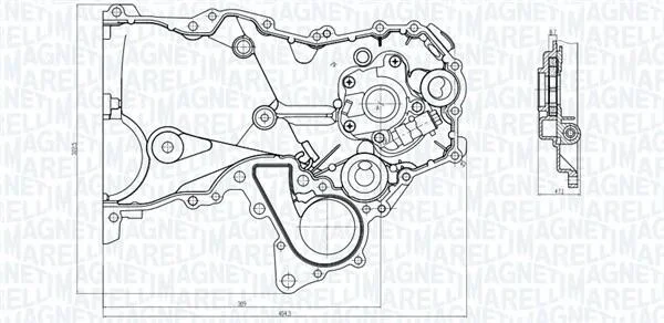 TOYOTA Оливний насос YARIS 99- MAGNETI MARELLI 351516000104 (фото 1)