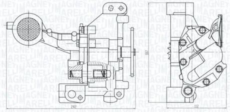 CITROEN Оливний насос Berlingo, Scudo, C5, Jumpy 2.0 HDI MAGNETI MARELLI 351516000109