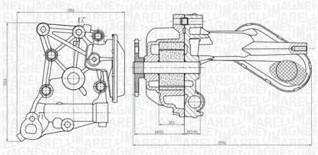 CITROEN Оливний насос C-CROSSER 2.2 HDi 07- MAGNETI MARELLI 351516000125