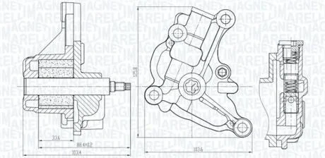 NISSAN Оливний насос JUKE 1.6 10-, NV200 1.6 10-, QASHQAI / QASHQAI +2 I 1.6 07- MAGNETI MARELLI 351516000154