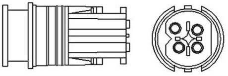 DB Кисневий датчик CL203, W164, W251, R171 MAGNETI MARELLI 466016355025 (фото 1)