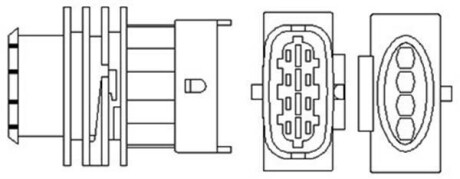 OPEL лямбда-зонд (4 конт.) OPEL 1,4/1,6: Astra G, Vectra B, Zafira 99- MAGNETI MARELLI 466016355086