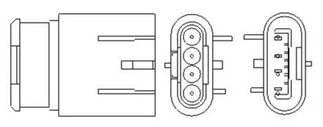 FORD Кисневий датчик (лямбда-зонд) KA 1.2 08-, FIAT, LANCIA MAGNETI MARELLI 466016355154