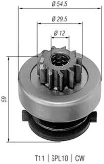 Бендикс (z=11) CITROEN 1,8-2,1D PEUGEOT Jumper 1,9D MAGNETI MARELLI 940113020257