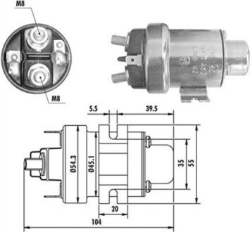 Соленоид стартера MAGNETI MARELLI 940113050020