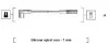 Проводи запалювання Fiat Punto 1.2 93-00 (к-кт) (високовольтні) (MSK610) MAGNETI MARELLI 941095720610 (фото 1)