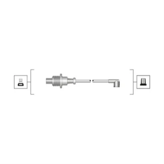 Провода зажигания Citroen Berlingo/Jumper/Peugeot Boxer/Partner 1.8/2.0 96-02 (к-кт) MAGNETI MARELLI 941319170063