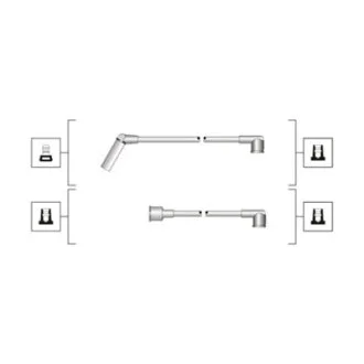 HYUNDAI К-т високовольтних проводів EQ PONY 89-, H-1 97-, H100 93- MAGNETI MARELLI 941319170091