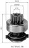 Бендикс (z=10) FIAT 1,7D OPEL 1,7D RENAULT Safrane 2,2D [940113020191] MAGNETI MARELLI AMB0191 (фото 1)