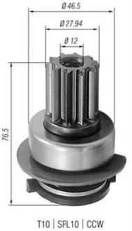 Бендикс [z=10] VW 1.6/1.8 [940113020223] MAGNETI MARELLI AMB0223