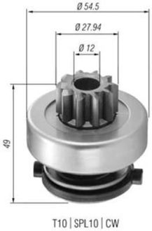 Бендикс (z=10) DB W124/202 OM601,602,604,605 (в т.ч.Sprinter) [940113020365] MAGNETI MARELLI AMB0365