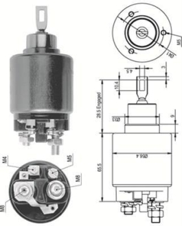 Втягувальне реле стартера (електромагніт) AUDI 71-90 VW 73-88 DB W114/116/123 FIAT [940113050124] MAGNETI MARELLI AME0124