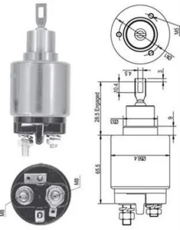 Втягувальне реле стартера VW OPEL SEAT SKODA [940113050126] MAGNETI MARELLI AME0126