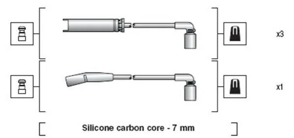 Комплект проводів високої напруги MAGNETI MARELLI MSK1273 (фото 1)
