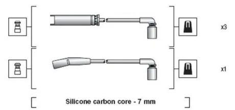 Комплект проводів високої напруги MAGNETI MARELLI MSK1273