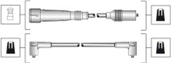 Високовольтні дроти VW T4 MAGNETI MARELLI MSK1283 (фото 1)