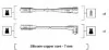 Комплект високовольтних проводів AUDI 80 1.6(DT/DTA/JV)84-91 [941055040529] MAGNETI MARELLI MSK529 (фото 1)