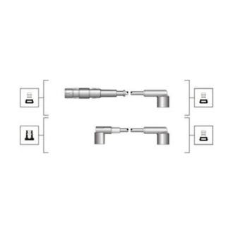 Комплект високовольтних проводів EQ MERCEDES 190/190E, 220E/TE, 230E/CE, 230GE, G230 [941319170048] MAGNETI MARELLI MSQ0048 (фото 1)