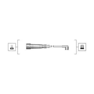 Комплект високовольтних проводів EQ AUDI 2.0, 2.2 [941319170055] MAGNETI MARELLI MSQ0055 (фото 1)