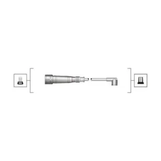 Комплект високовольтних проводів EQ AUDI 2.0, 2.2 [941319170055] MAGNETI MARELLI MSQ0055