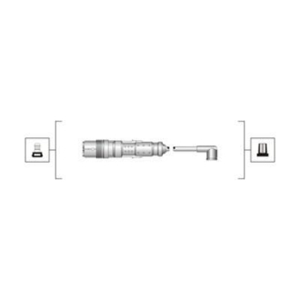 Високовольтні дроти SEAT 1.4, VW 1.0, 1.4 MAGNETI MARELLI MSQ0119