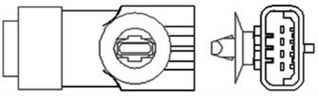 RENAULT лямбда-зонд (4 конт.) Kangoo,Clio, Megane, Laguna MAGNETI MARELLI OSM006 (фото 1)