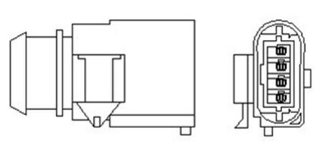VW лямбда-зонд Golf V,VI, Polo, Caddy III, Skoda Fabia, Octavia II, Roomster, Seat 1.4/1.6 MAGNETI MARELLI OSM077