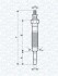 Свічка розжарювання HYUNDAI 2,5 MITSUBISHI 2,3/2,5 NISSAN 2,3/2,5 MAGNETI MARELLI UC55A (фото 1)