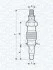 Свічка розжарювання ESCORT,FIESTA, MONDEO [062900008304] MAGNETI MARELLI UX19A (фото 1)