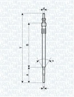 Свічка розжарювання FIAT Doblo 09-15, Ducato 06-14; OPEL Astra J 10-15, Insignia 08-16; SUZUKI SX-4 06-14, Vitara 15-; JEEP Grand Cherokee 11-21, Compass 06-16; CADILLAC BLS 05-09; ALFA ROMEO 159 05-11, Brera 05-10; LANCIA Delta 08-14, Musa 04-12; S MAGNETI MARELLI UY10A