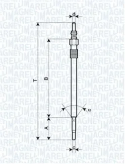 Свеча накаливания FIAT Stilo 01-10, Bravo 07-16, Croma 05-10; OPEL Astra H 04-14, Vectra C 02-08, Zafira B 05-12, Signum 03-08; CADILLAC BLS 05-09; ALFA ROMEO 159 05-11, 156 97-07, 166 98-07, Brera 05-10, GT 03-10, 147 00-10; LANCIA Thesis 02-09; SAA MAGNETI MARELLI UY3A