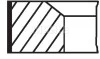 Комплект поршневых колец из 3 шт.. MAHLE / KNECHT 00140N1 (фото 1)