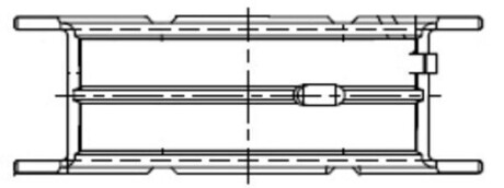 Вкладиші корінні (пара) 0,25 PASS-L MB 1,8/2,1CDi OM651 SPUTTER 06- (1) (Mahle) MAHLE / KNECHT 001FL21834025