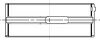 Вкладыши коренные MB Sprinter/Vito OM651 09- (+0.50) (к-кт 2шт.) MAHLE / KNECHT 001HL21956050 (фото 1)