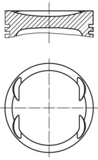 Поршень двигуна MAHLE / KNECHT 001PI00175000